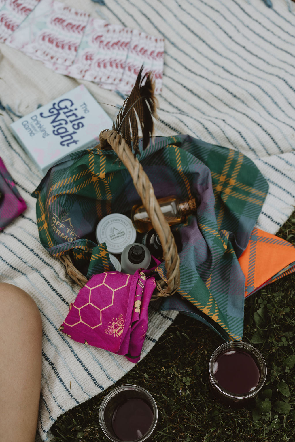 Purple Plaid Infinite Bandana